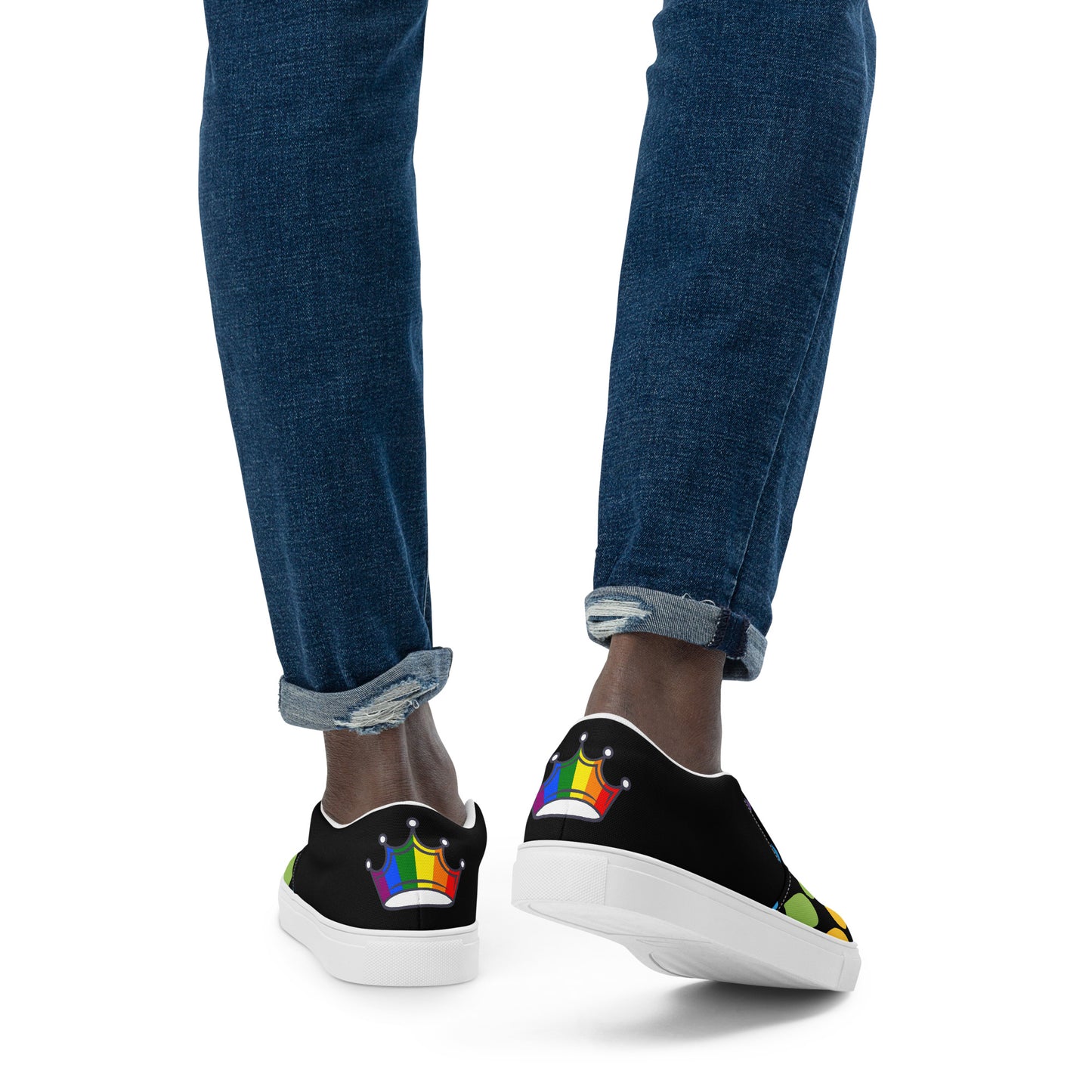 Men’s Pride slip-on canvas shoes