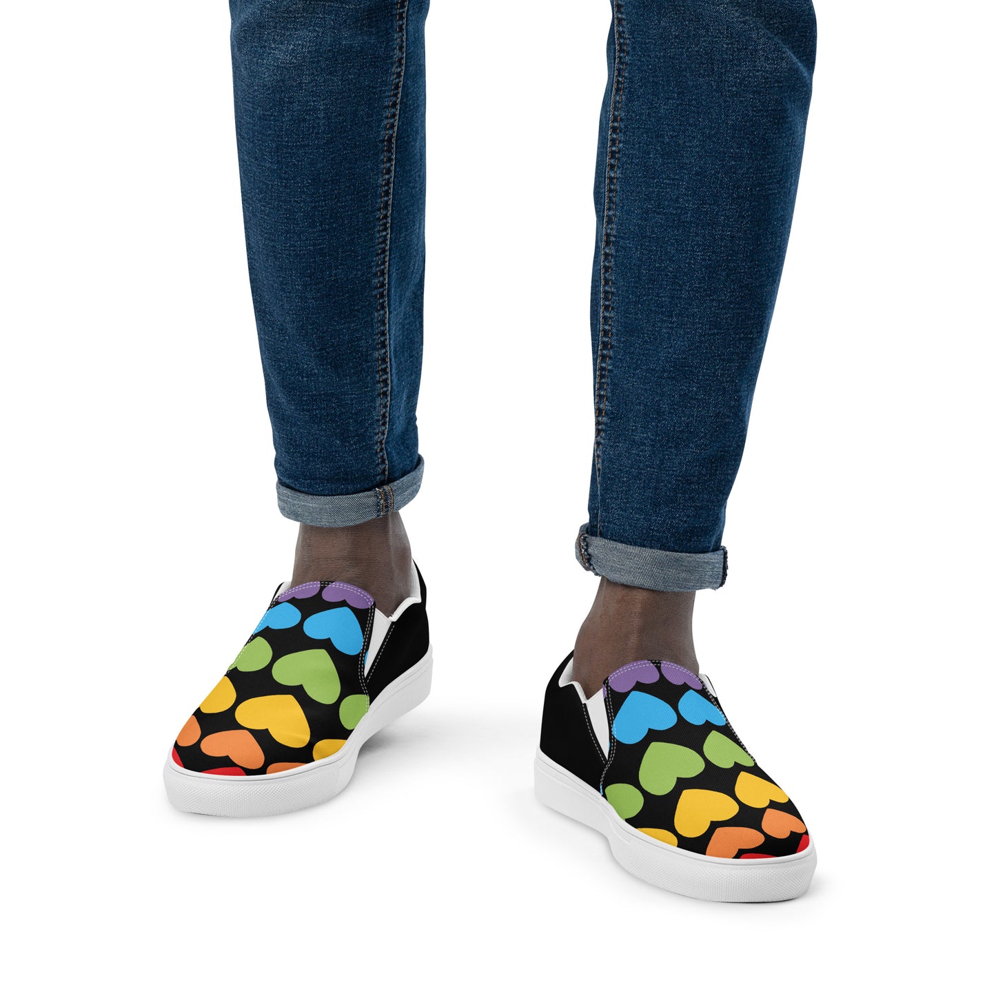 Men’s Pride slip-on canvas shoes