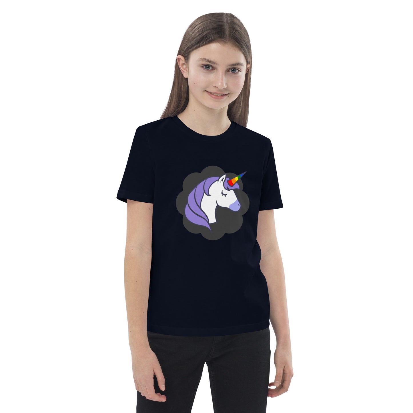 Rainbow Unicorn Organic cotton kids t-shirt