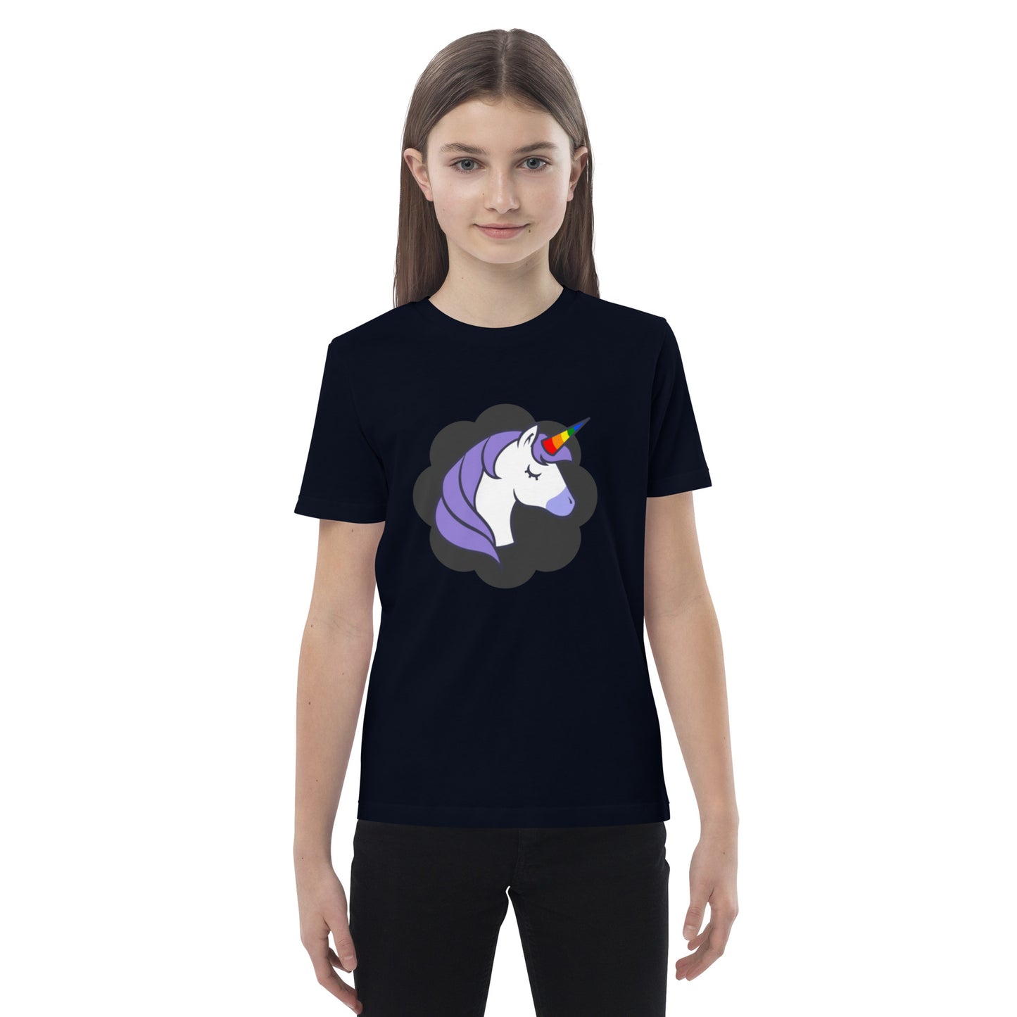 Rainbow Unicorn Organic cotton kids t-shirt