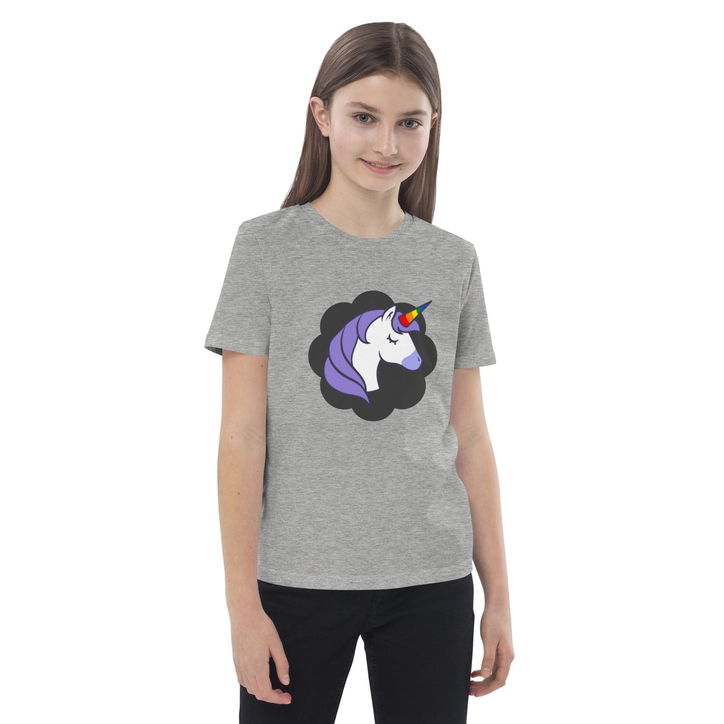 Rainbow Unicorn Organic cotton kids t-shirt