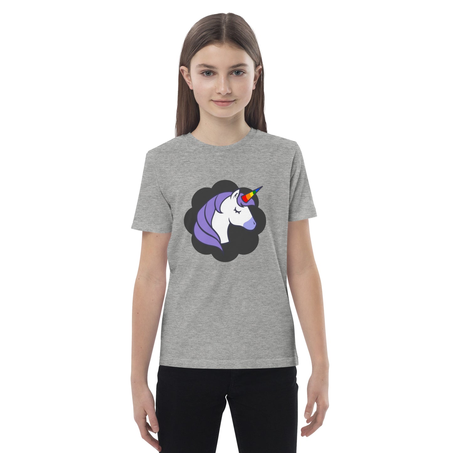 Rainbow Unicorn Organic cotton kids t-shirt