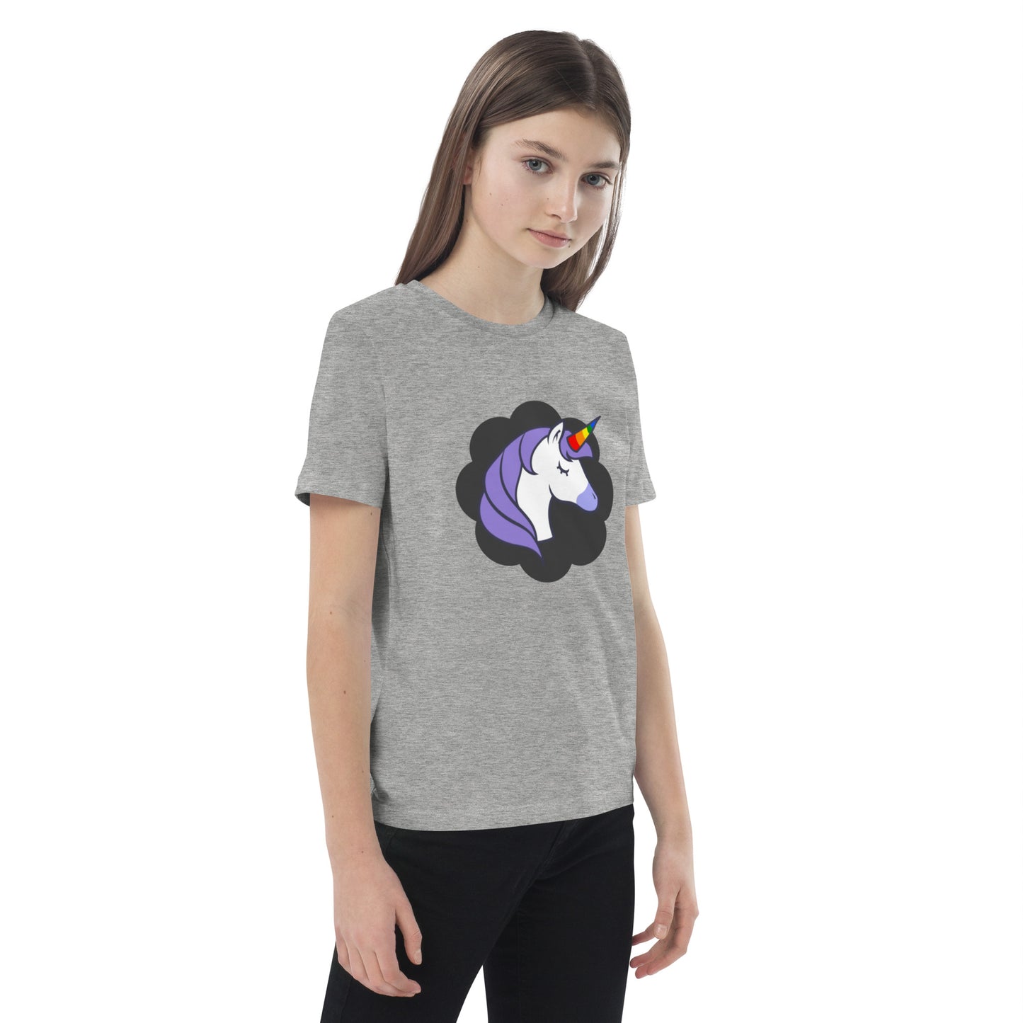 Rainbow Unicorn Organic cotton kids t-shirt