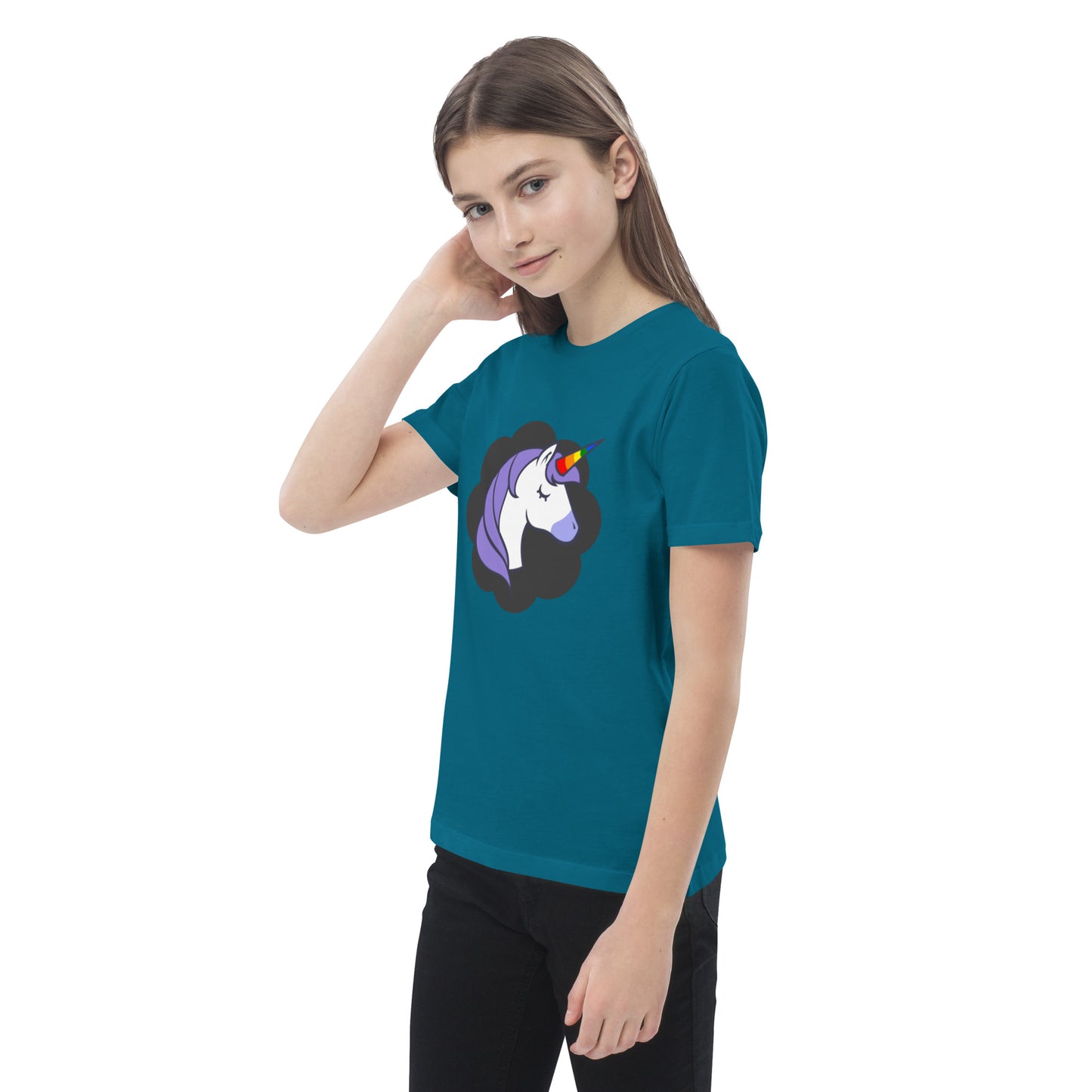 Rainbow Unicorn Organic cotton kids t-shirt