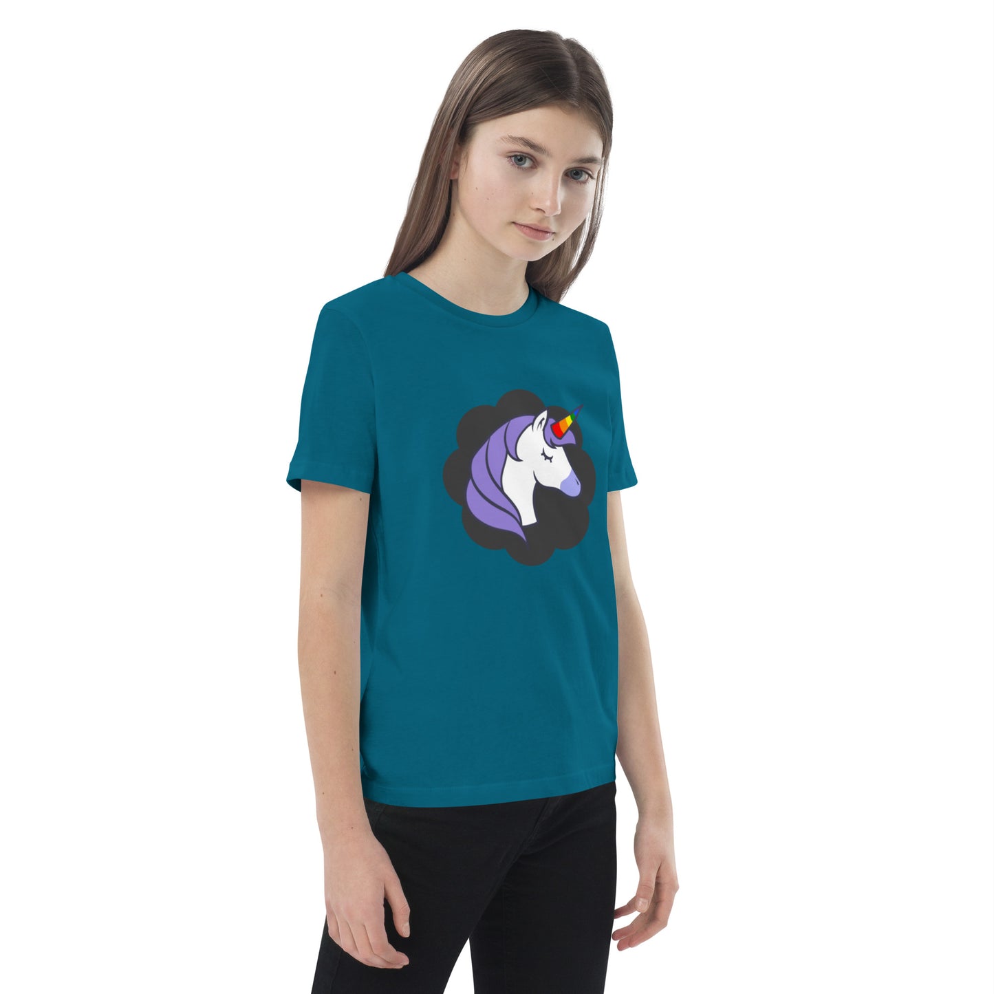 Rainbow Unicorn Organic cotton kids t-shirt