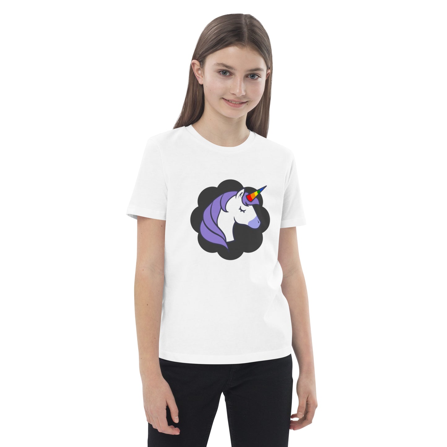 Rainbow Unicorn Organic cotton kids t-shirt