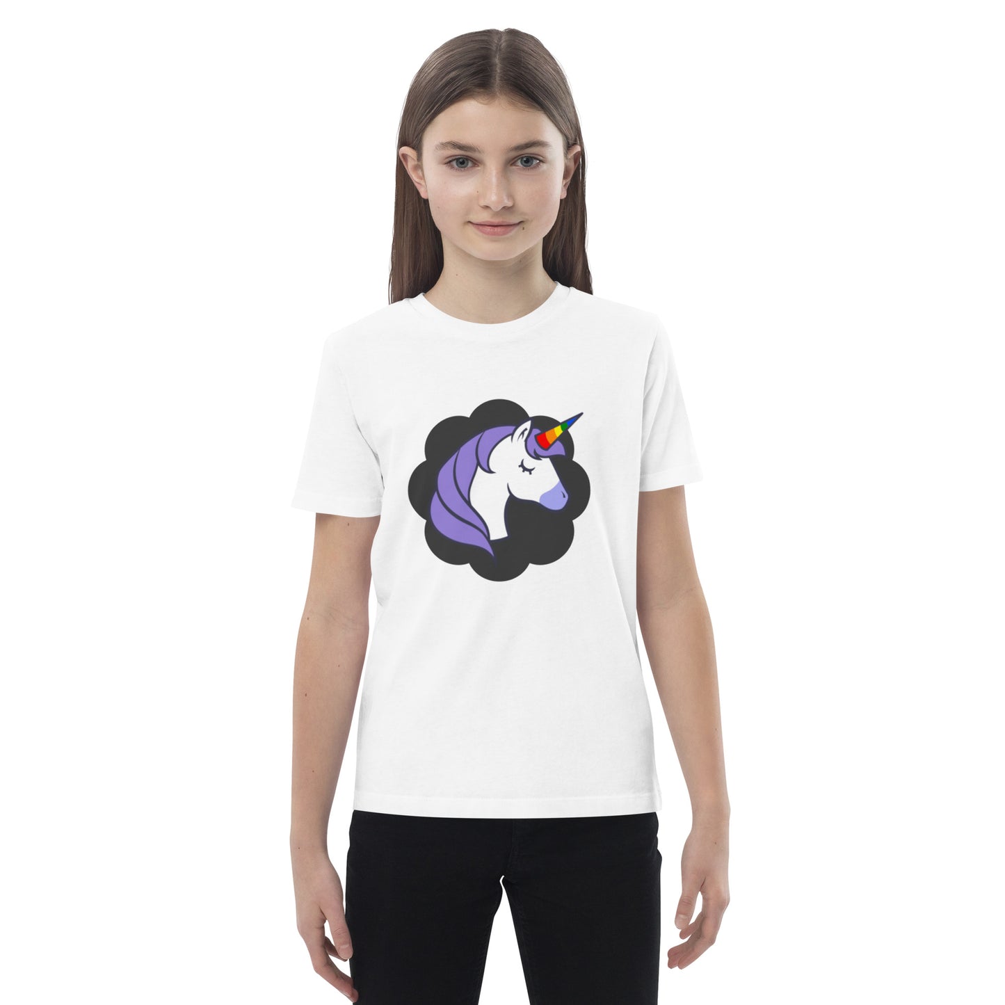 Rainbow Unicorn Organic cotton kids t-shirt