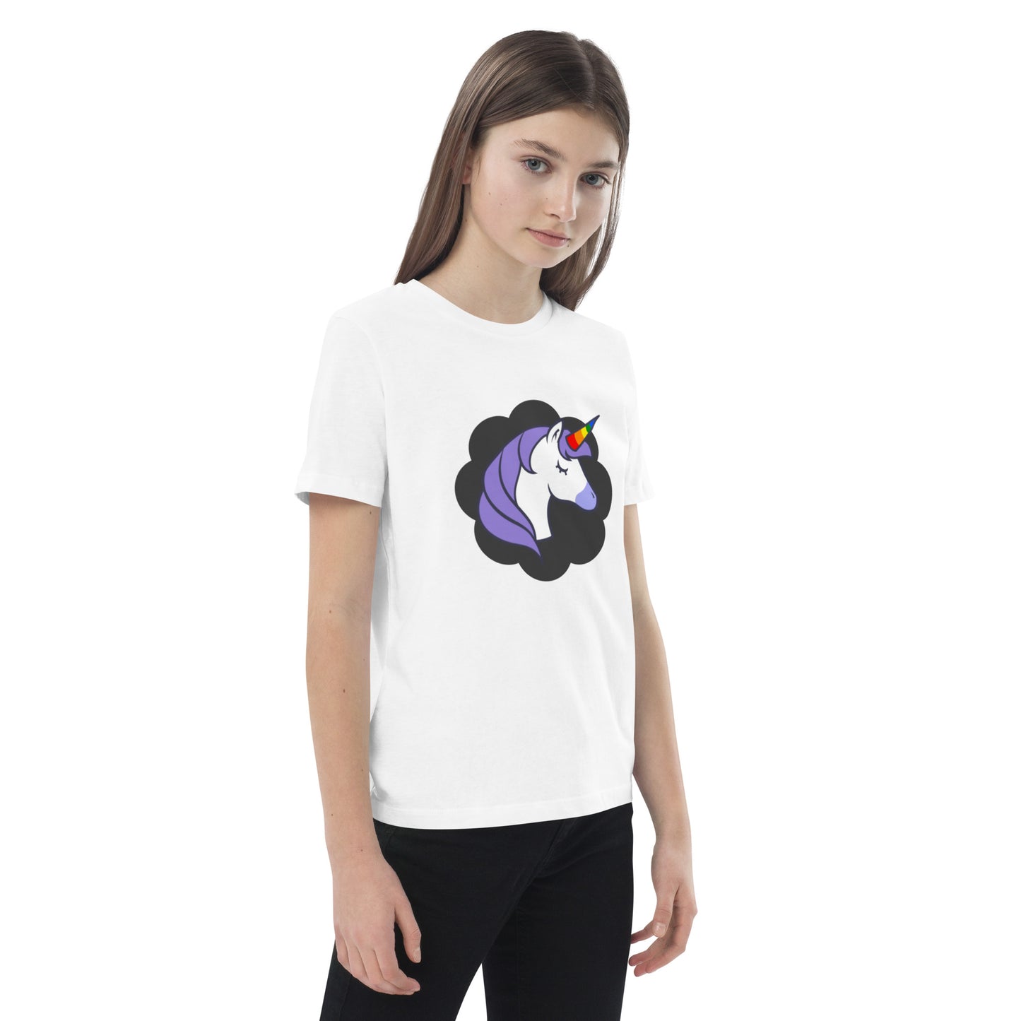 Rainbow Unicorn Organic cotton kids t-shirt